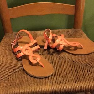 Gap coral peach sandals 8 Spring summer beach